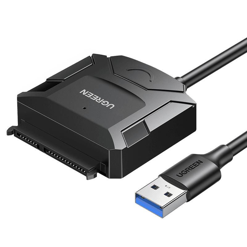 Ugreen adapter kabel za trdi disk 2.5"/3.5" (USB-A 3.0 - SATA) - črn