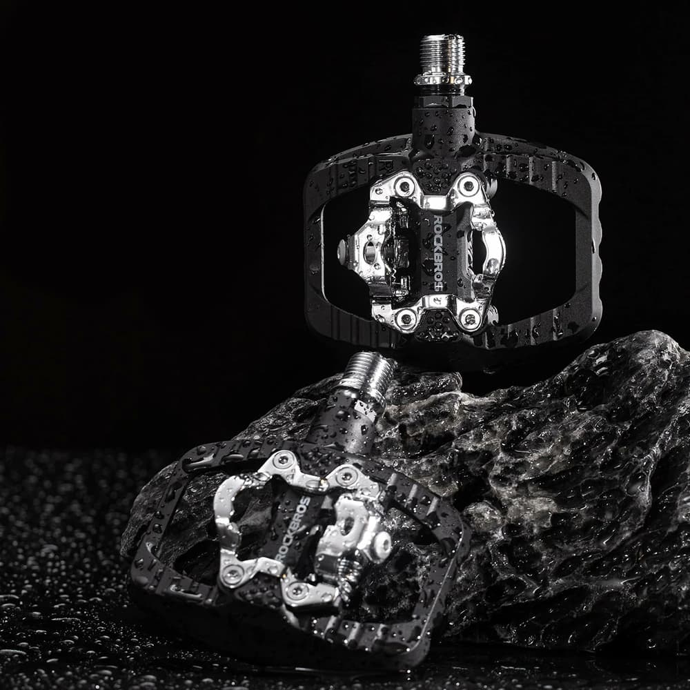 Rockbros PD303 Polu-lock pedala za kolo s platformo - črna 6