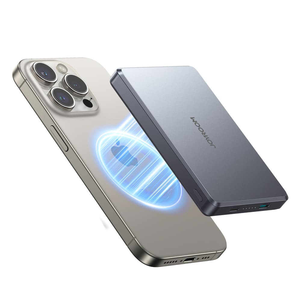 Joyroom JR-PBM08 Pro Prenosni polnilnik 22.5W 10000mAh z brezžičnim polnjenjem, siva