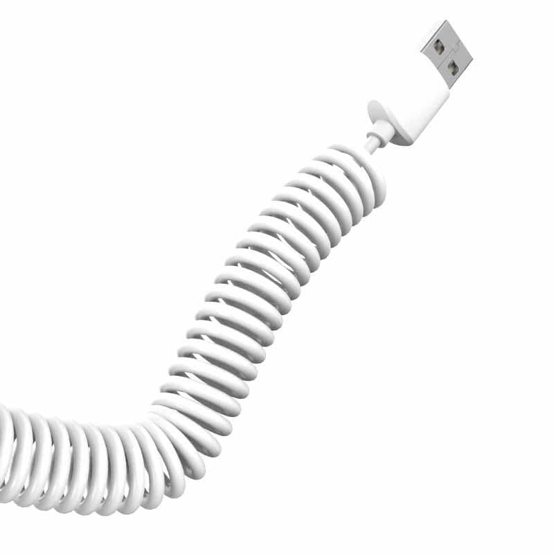 Dudao R7 avto polnilec 2x USB 2.4A + 3v1 kabel USB (Lightning/Type-C/Micro USB), bel 3