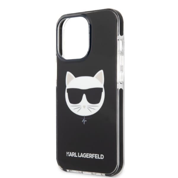 Karl Lagerfeld Choupette Head ovitek za iPhone 13 Pro Max, črn 6