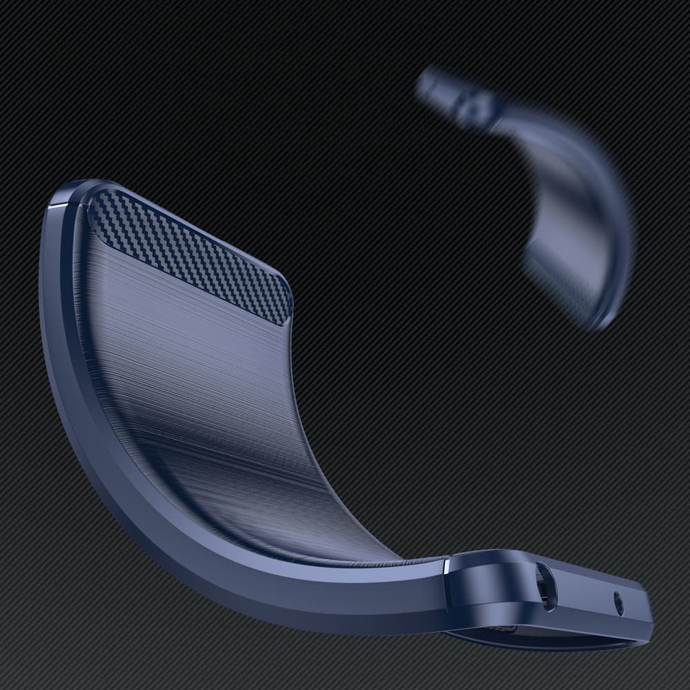 Hurtel Carbon ovitek za iPhone 14 Pro, moder 4