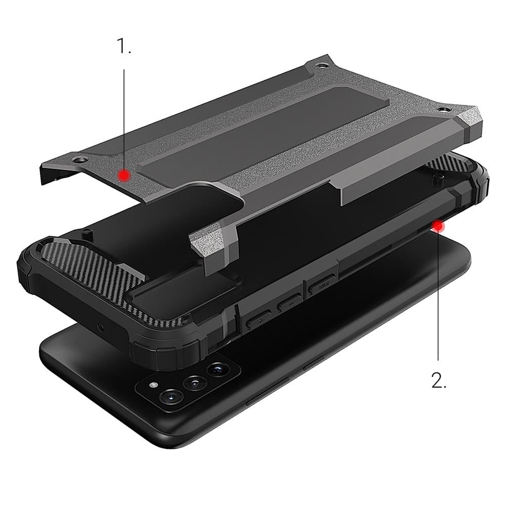 Hybrid Armor ovitek za Samsung Galaxy A03s (črn) 6