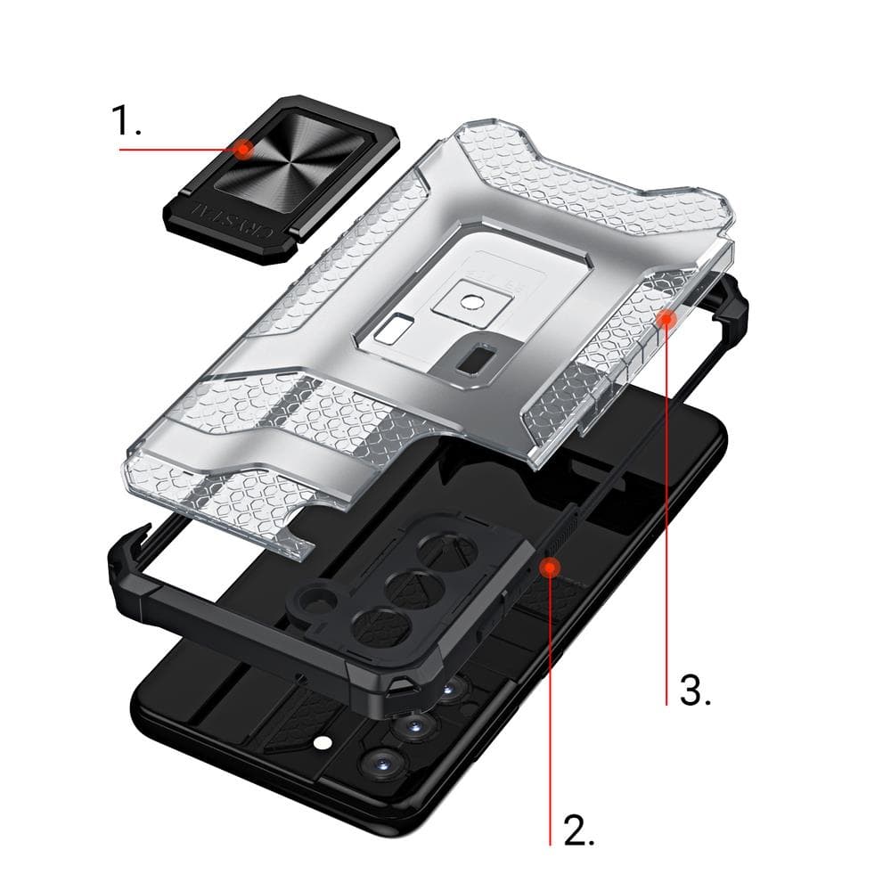 Crystal Ring Case ovitek za Samsung Galaxy S22 + (S22 Plus) (modra) 7