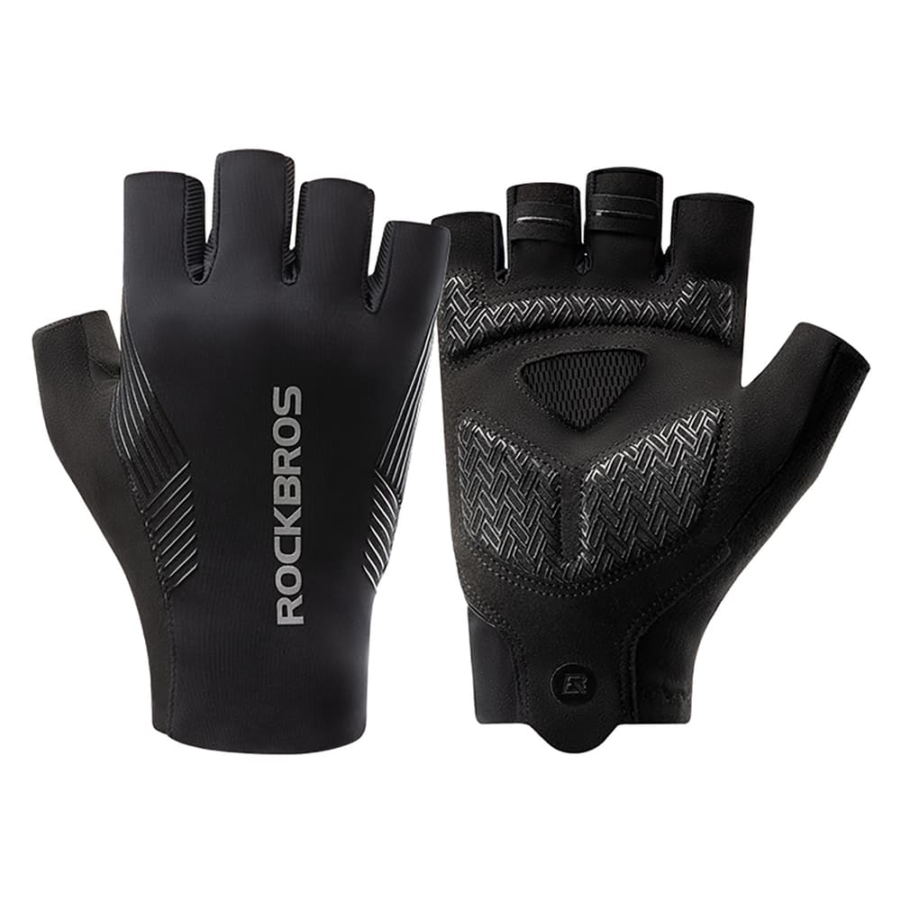 Rockbros kolesarske rokavice, kratki prsti, črne, Velikost S
