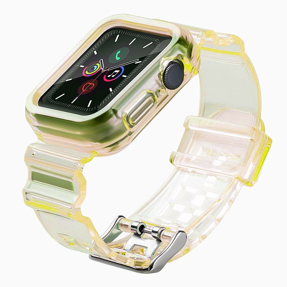 Hurtel silikonski pašček za Apple Watch 40mm - rumena