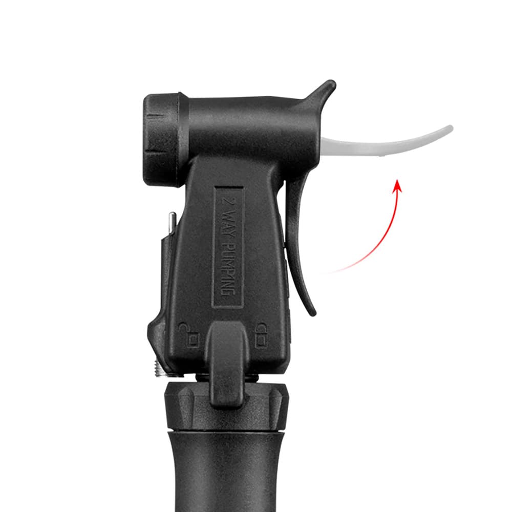 ROCKBROS TM-1701P 80 PSI Mini kolesarska tlačilka (Presta/Schrader), črna 8