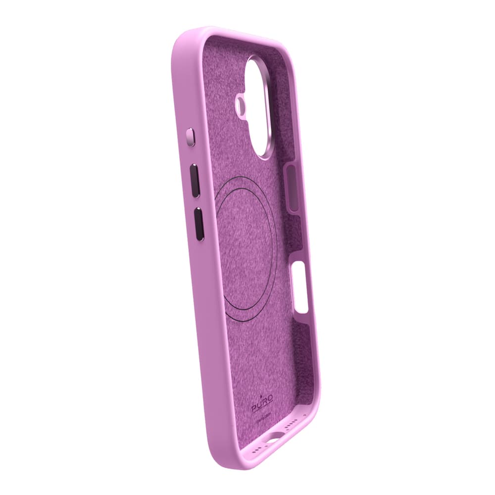 Puro Icon Mag Pro MagSafe silikonski ovitek za iPhone 16 Plus - Roza 4