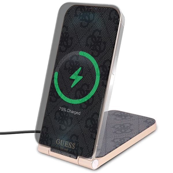 Brezžični polnilnik Guess 4G MagSafe 15W, črn 2