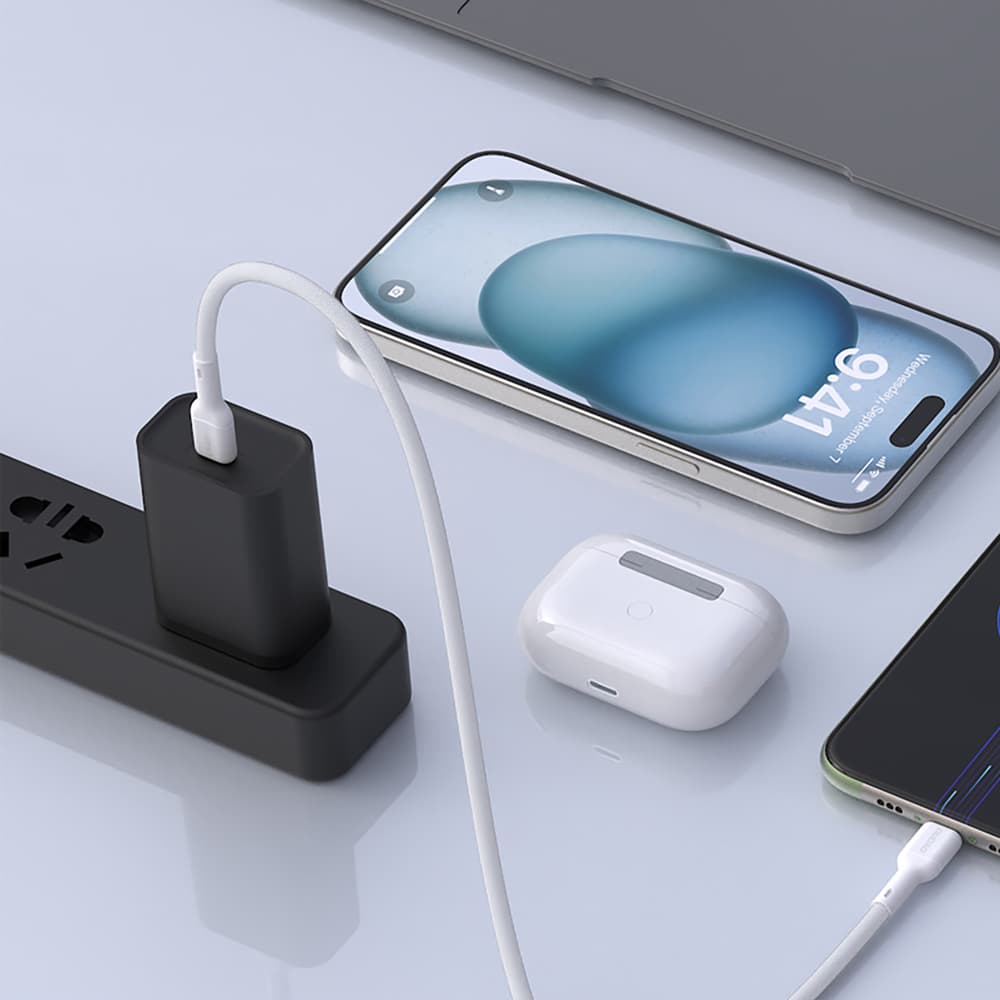 Dudao L9X USB-C - Lightning Kabel 2m, 30W, Bel 8