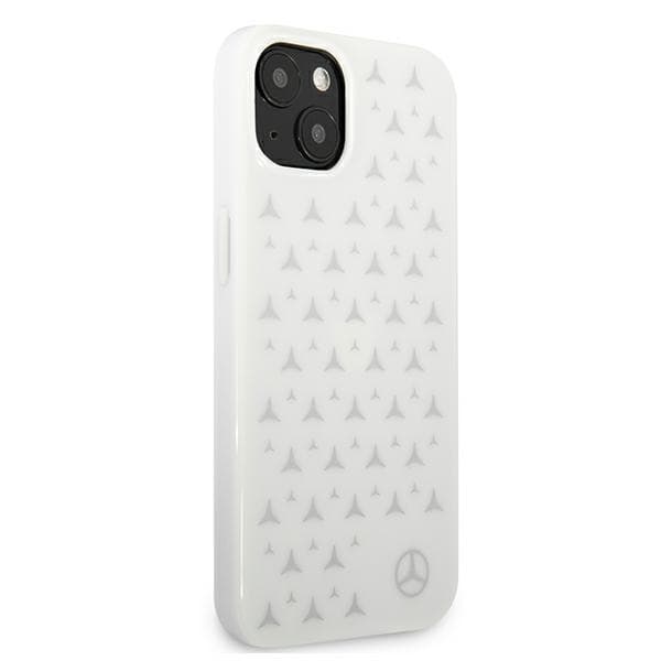 Ovitek Mercedes Silver Stars za iPhone 13, bel 4