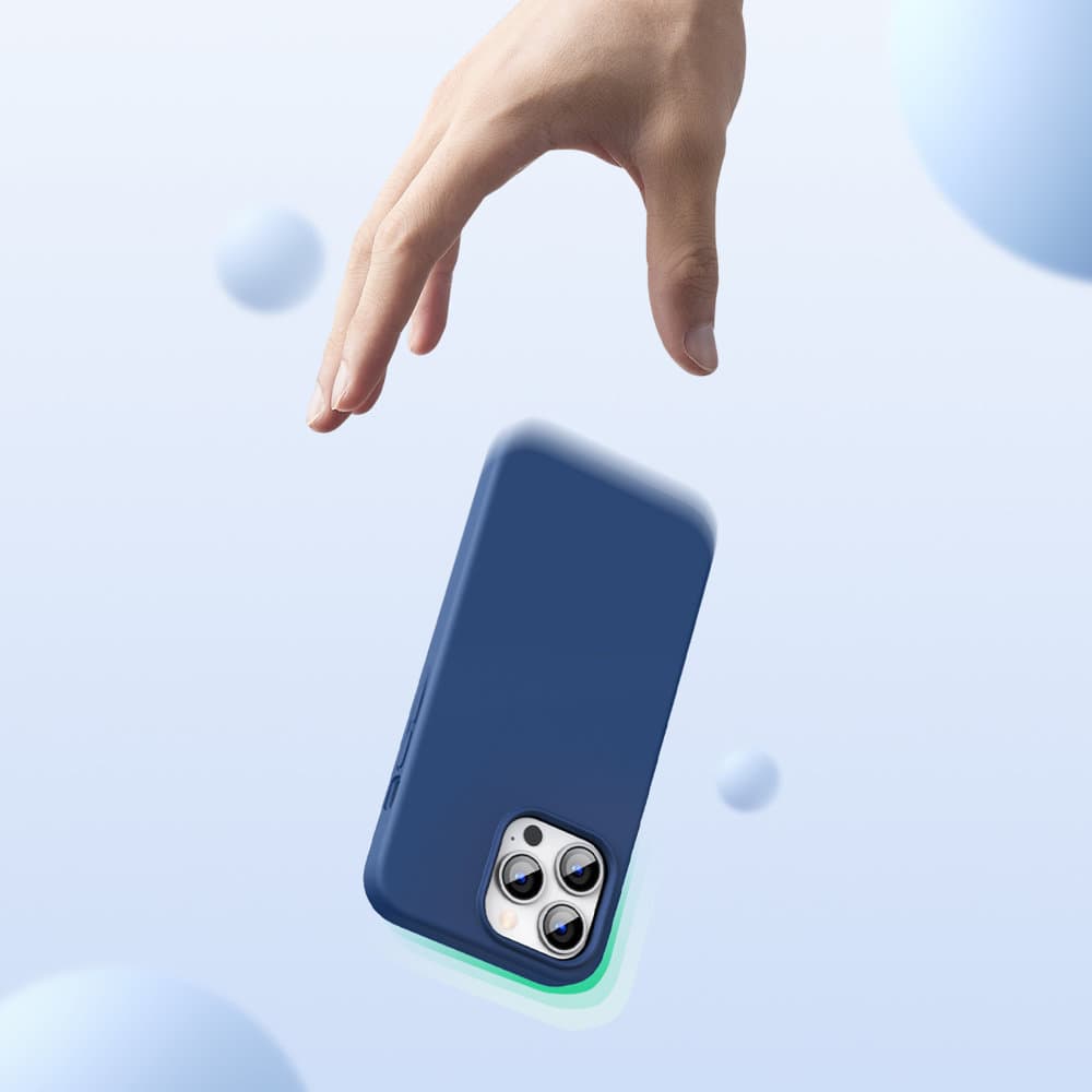 Ugreen Zaščitni silikonski ovitek za iPhone 13 Pro Max, moder 3