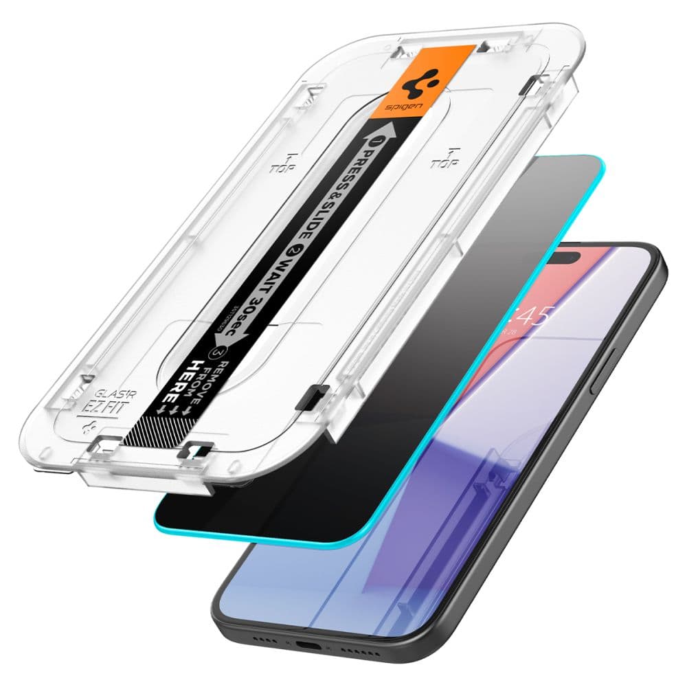 Spigen Glas.tR EZ Fit Privacy kaljeno steklo za iPhone 15 Plus 2