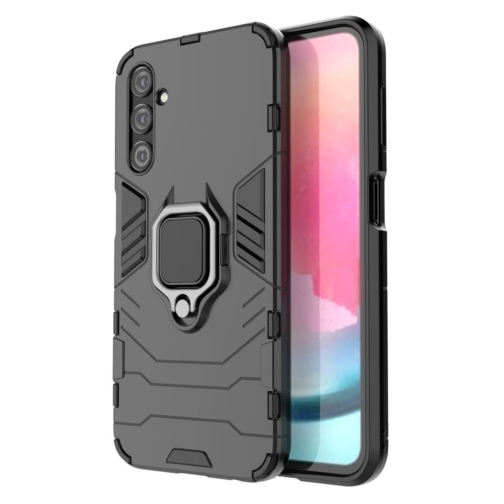 Ring Armor ovitek za Samsung Galaxy A24 4G (okLopni, magnetni obroč, črn)
