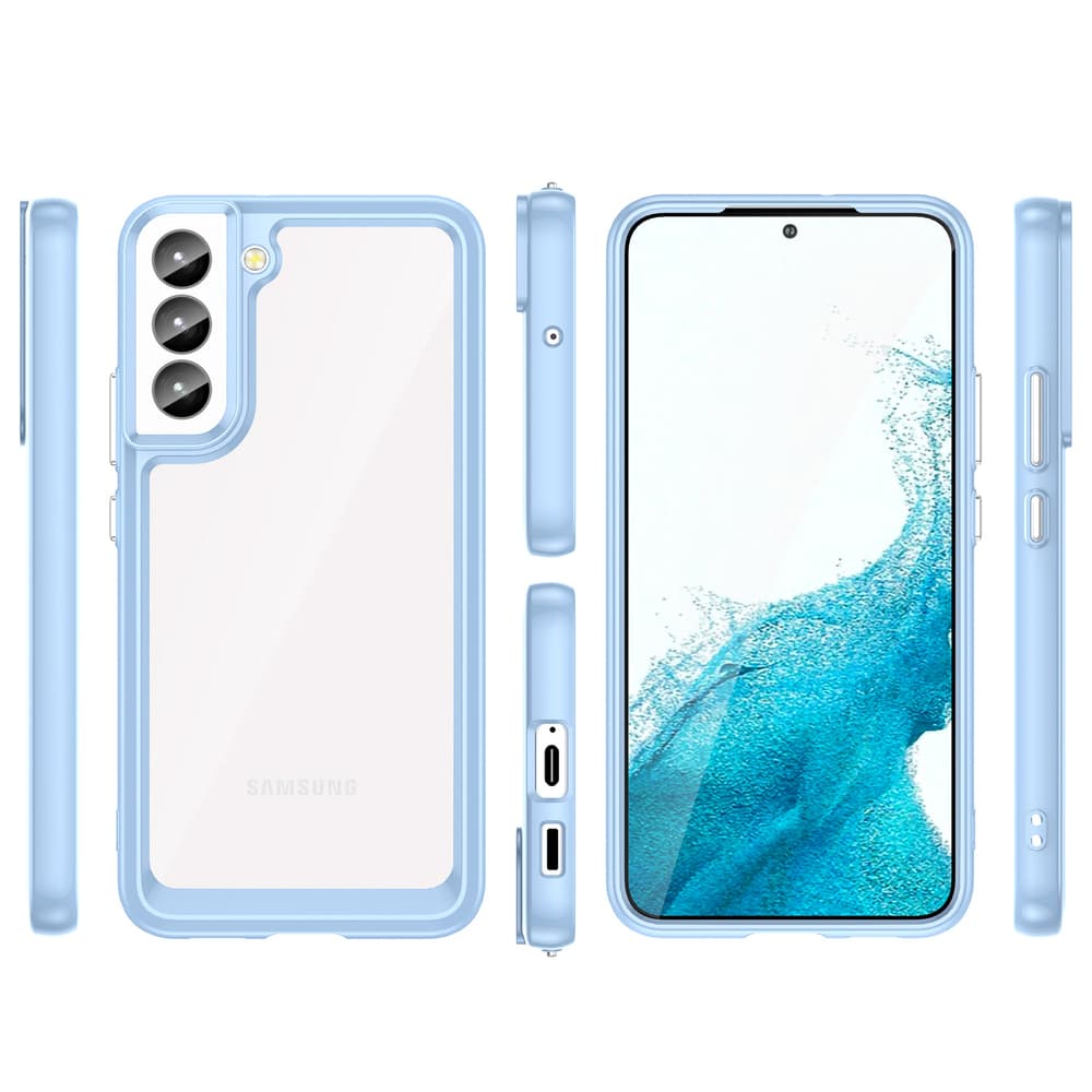 Hurtel Outer Space ovitek za Samsung Galaxy S23, moder okvir 2