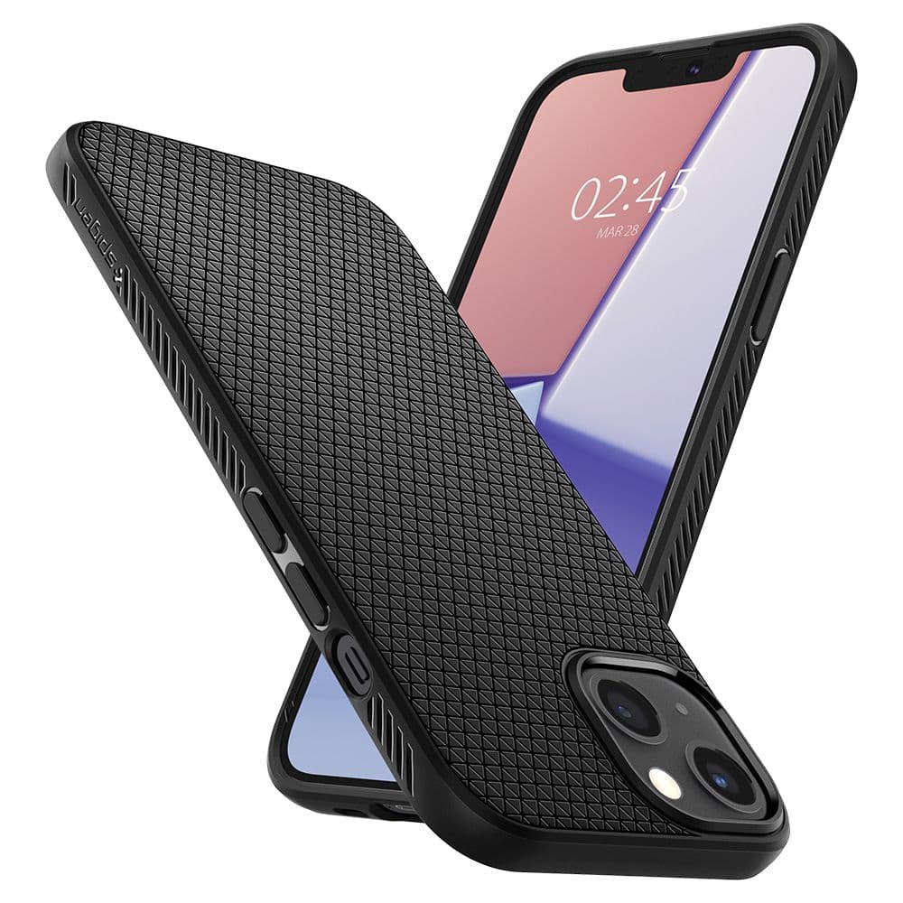 Ovitek Spigen Liquid Air za iPhone 13 - mat črn 8