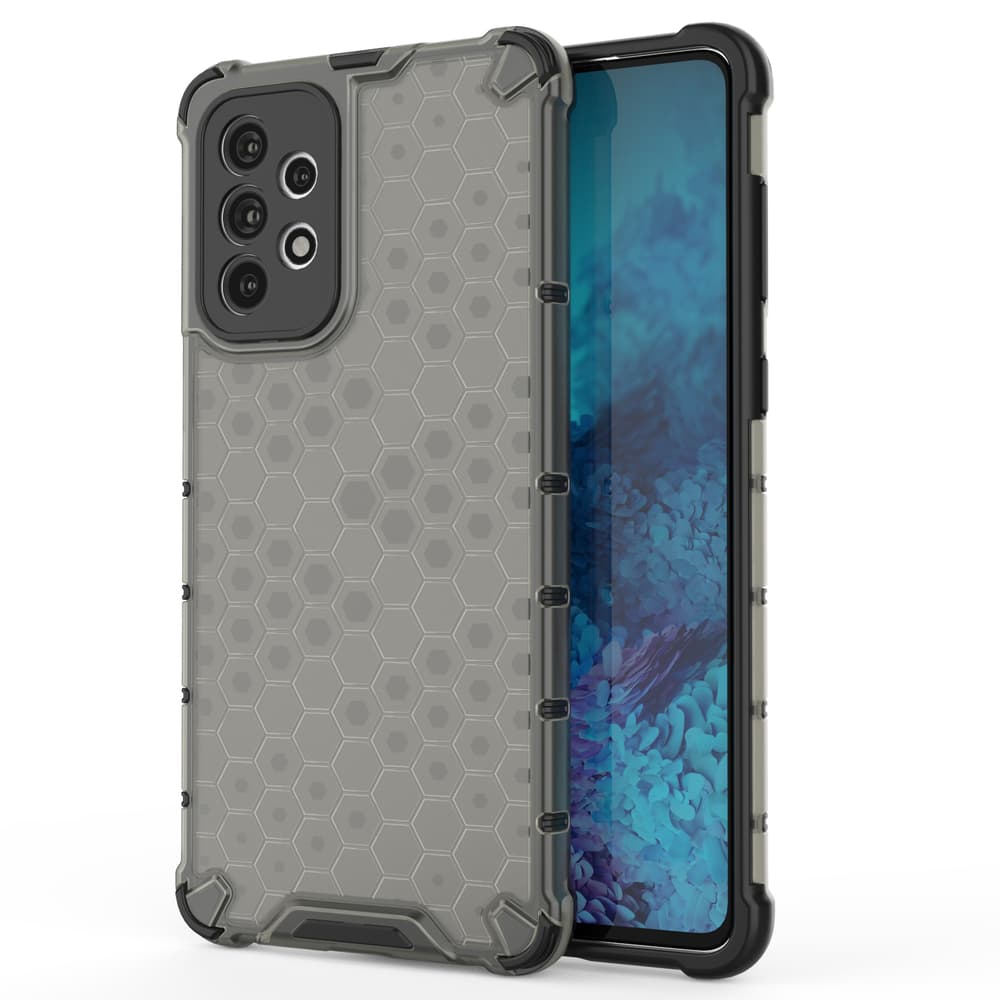 Honeycomb ohišje z gel okvirjem za Samsung Galaxy A73, črna