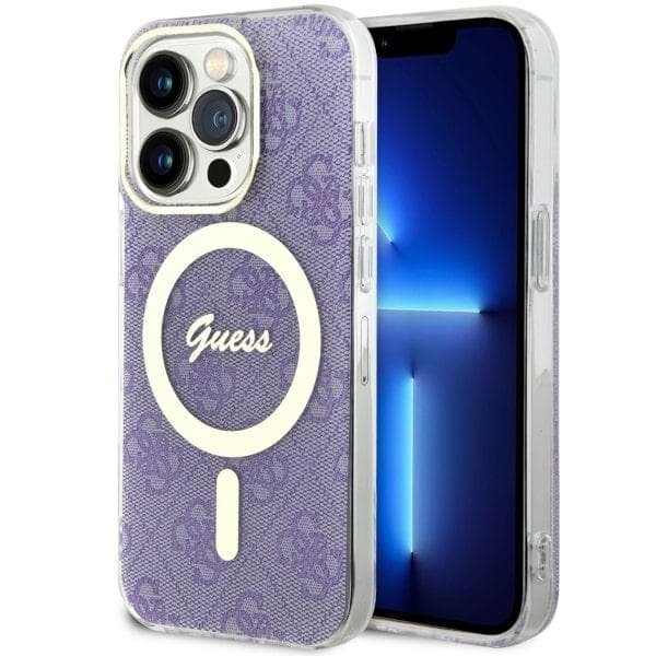Ovitek Guess GUHMP14LH4STU za iPhone 14 Pro 6.1" – vijoličen 4G MagSafe