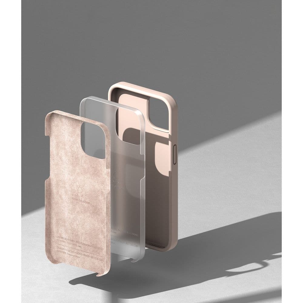 Ringke SILICONE ovitek za Apple iPhone 14 Plus 6.7", roza pesek 6
