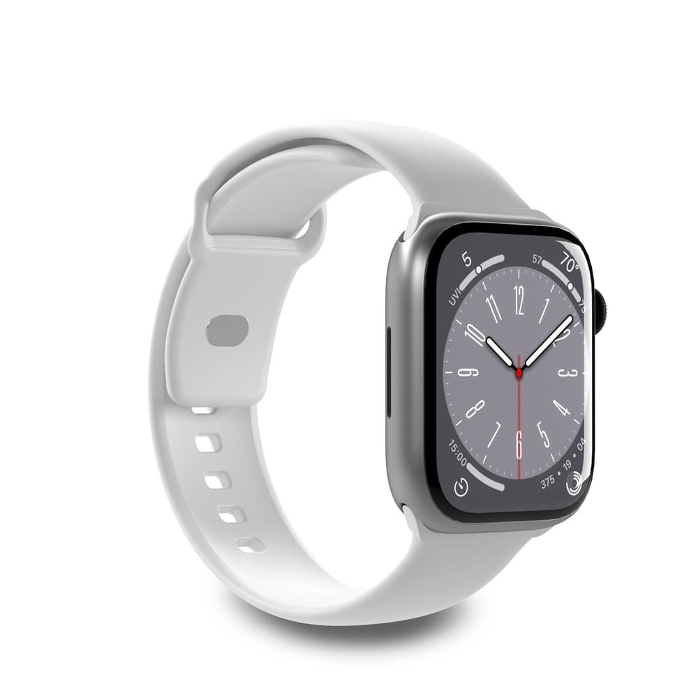 Puro Icon silikonski pašček za Apple Watch 38/40/41 mm - bel (2 kosa)