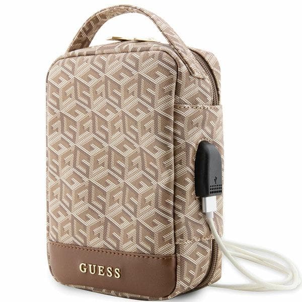 Guess Torba organizator GCube Stripe - rjava