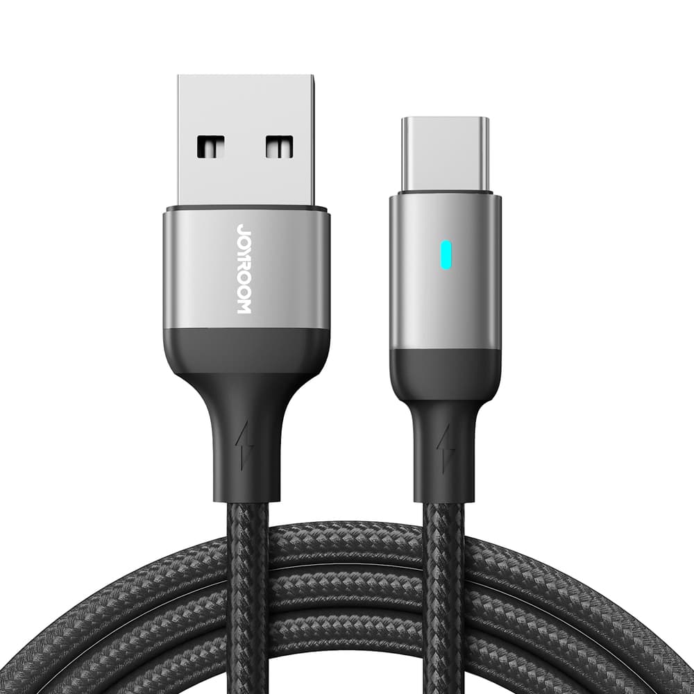 Joyroom Extraordinary Series A10 USB-A / USB-C 3A kabel, 1.2 m, črn