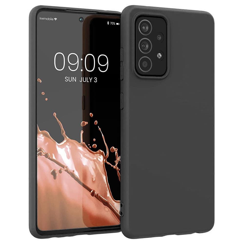 Silikonski ovitek za Samsung Galaxy A22 4G - črn
