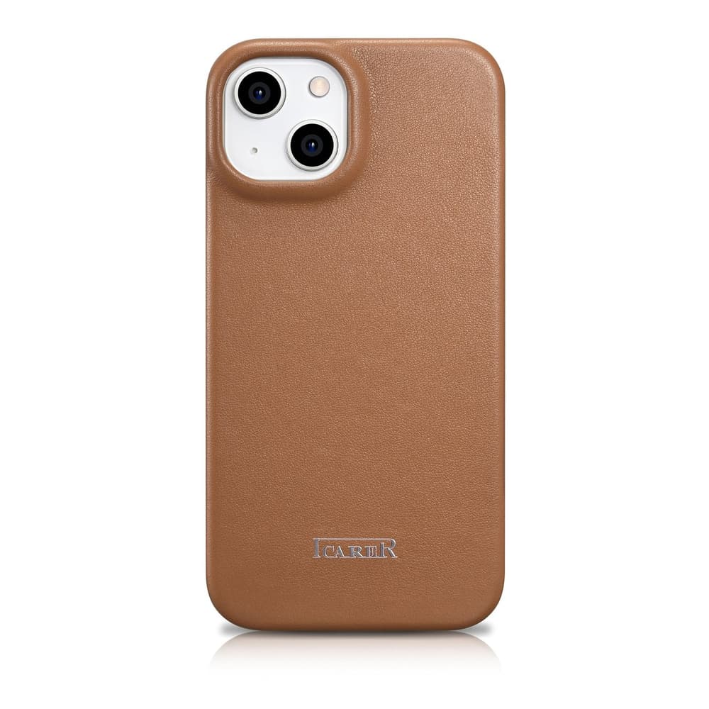 Ovitek iCarer CE za iPhone 14 Plus, rjav 4