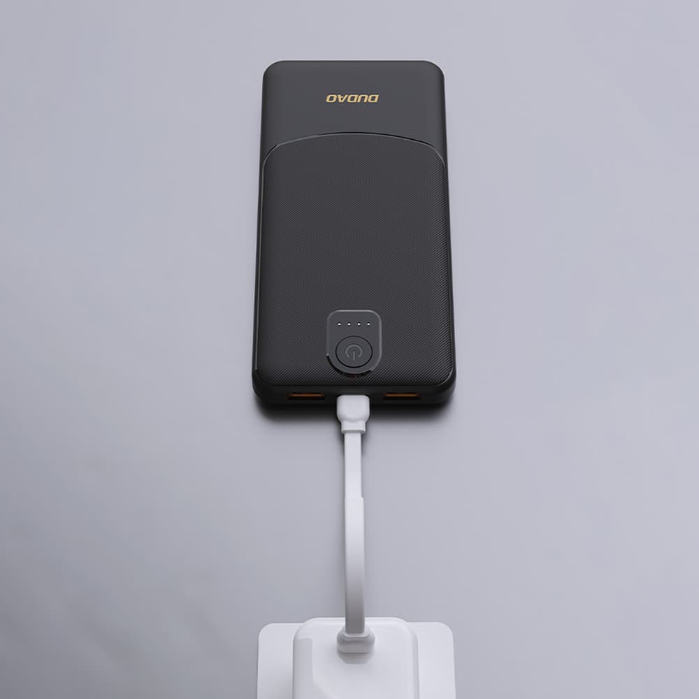 Dudao K10Pro Power Bank 20000mAh 2x USB-A, črna 2