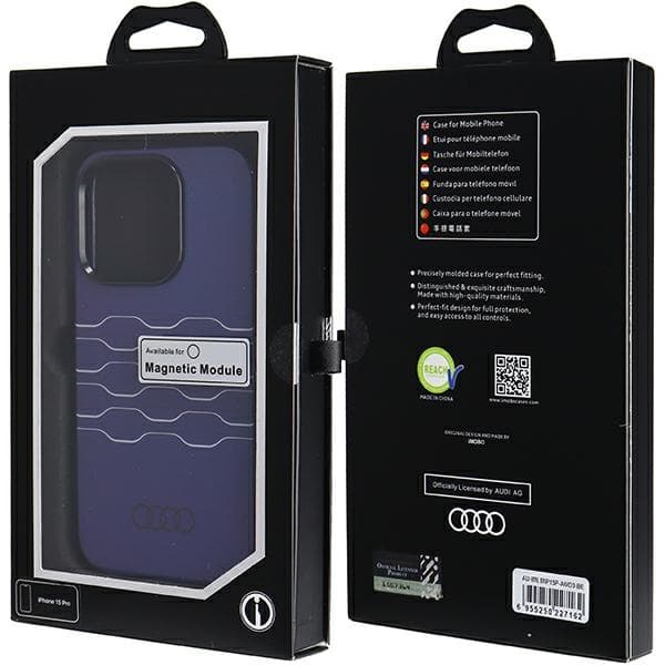 Audi IML MagSafe ovitek za iPhone 15 Pro - modra 7