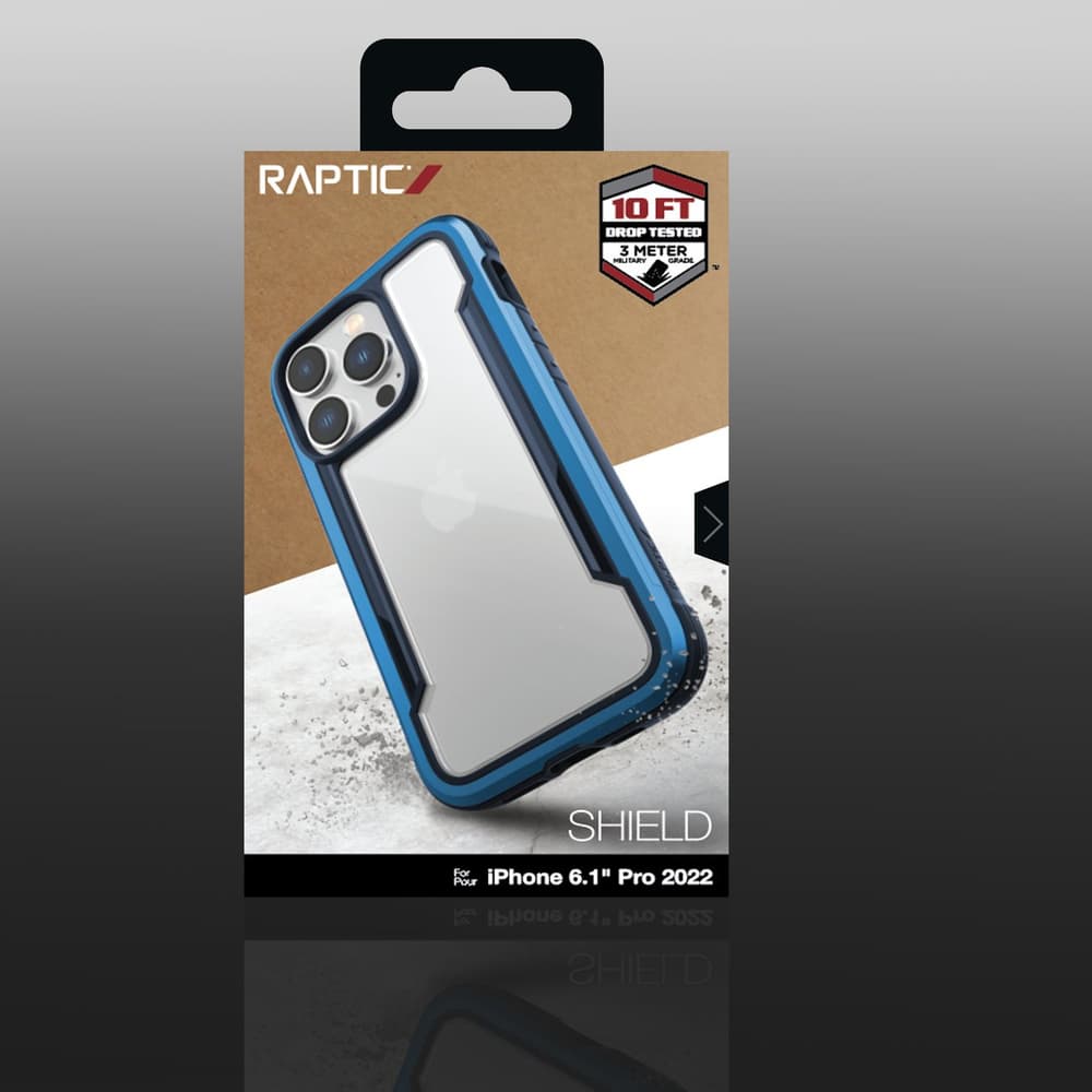 Raptic X-Doria Shield oklepni ovitek za iPhone 14 Pro, moder 5