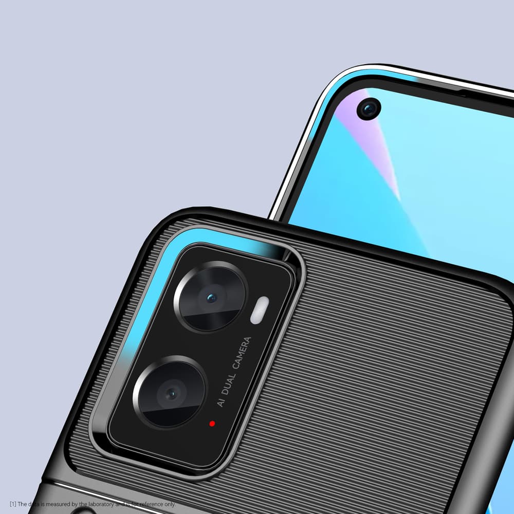 Thunder Case ovitek za Oppo A76 / A36 / Realme 9i - črn 6