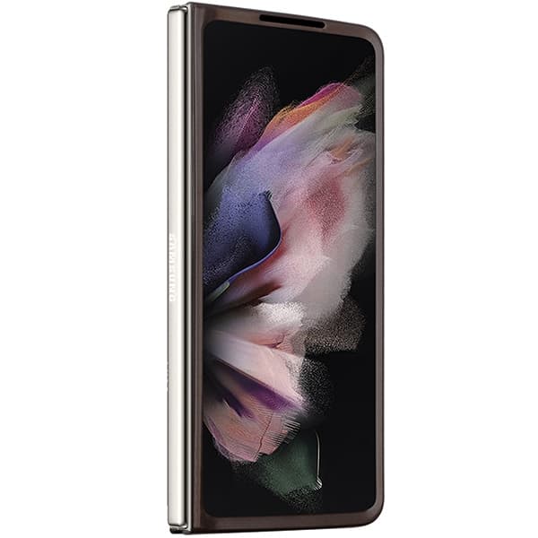 Ovitek Guess Leather 4G Triangle Strass za Samsung Galaxy Z Fold 5 - rjava 3