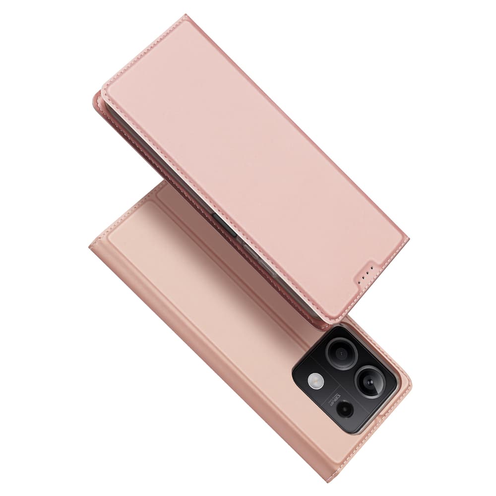 Dux Ducis Skin Pro Ohišje s preklopom in režo za kartico za Xiaomi Redmi Note 13 5G - Roza