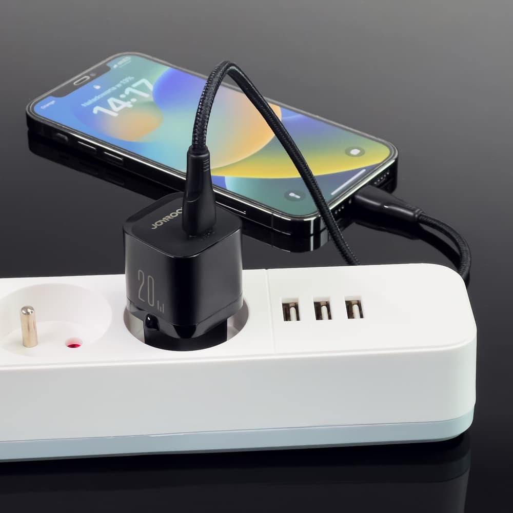 Mini polnilec USB C 20W PD Joyroom JR-TCF02 - črna 7