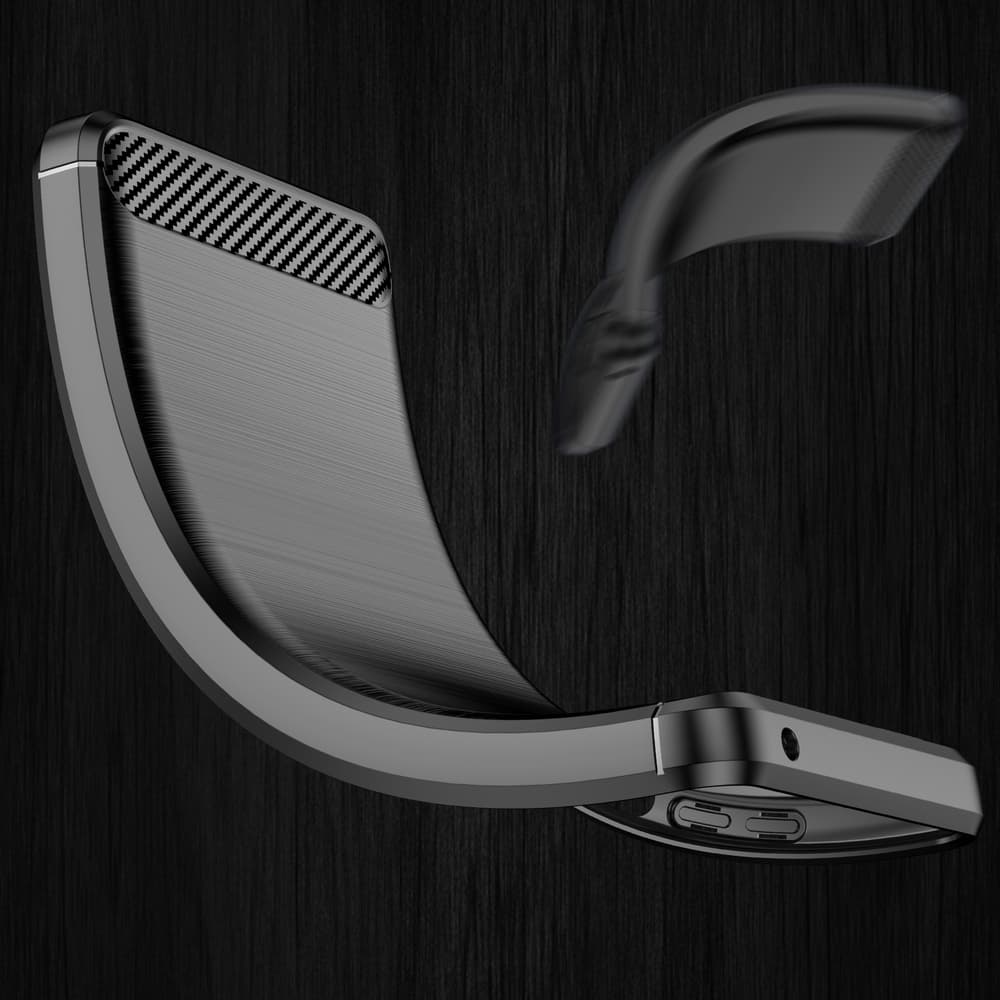 Carbon Case ovitek za Realme 9 Pro - črn 8