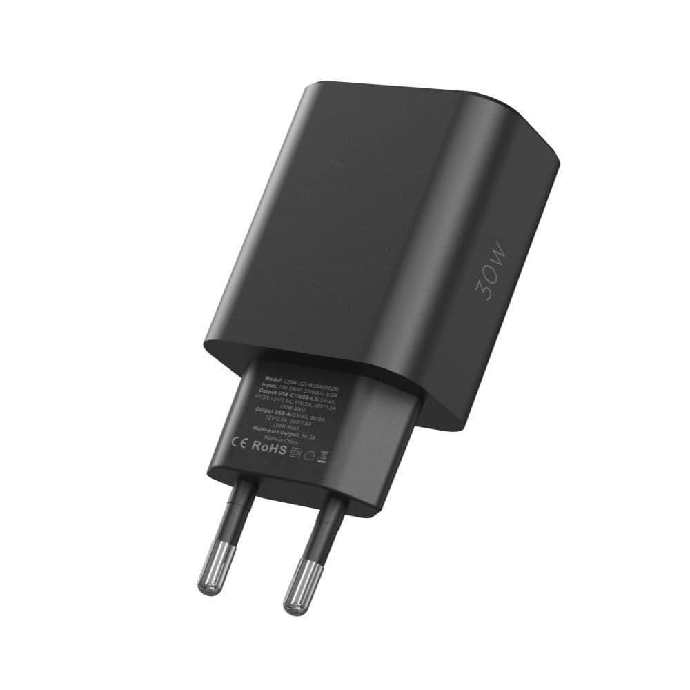 Tech-Protect NC30W polnilec 2x USB-C PD 30W / USB-A QC 3.0 - bel 3