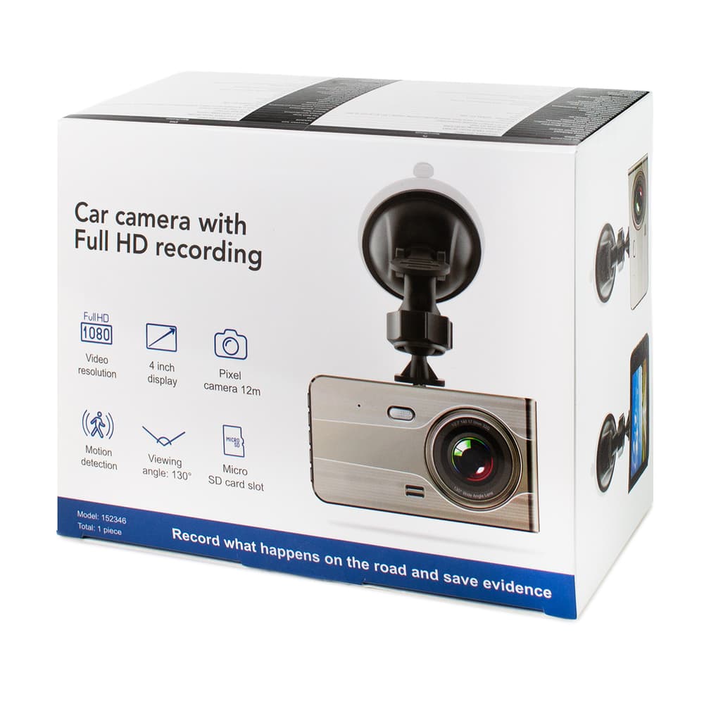 DVR979G Avto snemalnik vožnje Full HD z vzvratno kamero - bež 5