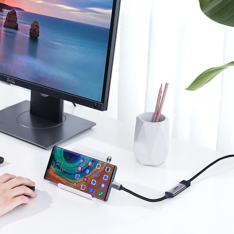 Ugreen USB-C na HDMI 2.0 adapter 4K@60Hz - siv 6