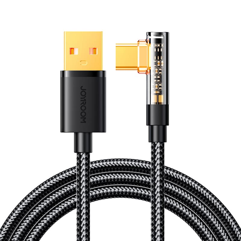 Joyroom S-UC027A6 Gaming kabel USB-C (kotni) / USB-A (raven), 3A, 1.2 m, črn