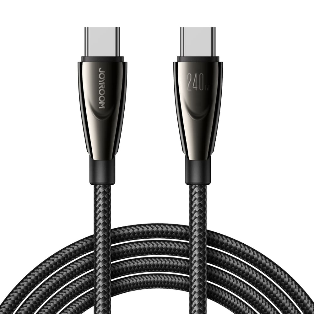 Joyroom Pioneer USB-C / USB-C 240W 1.2m kabel - črn