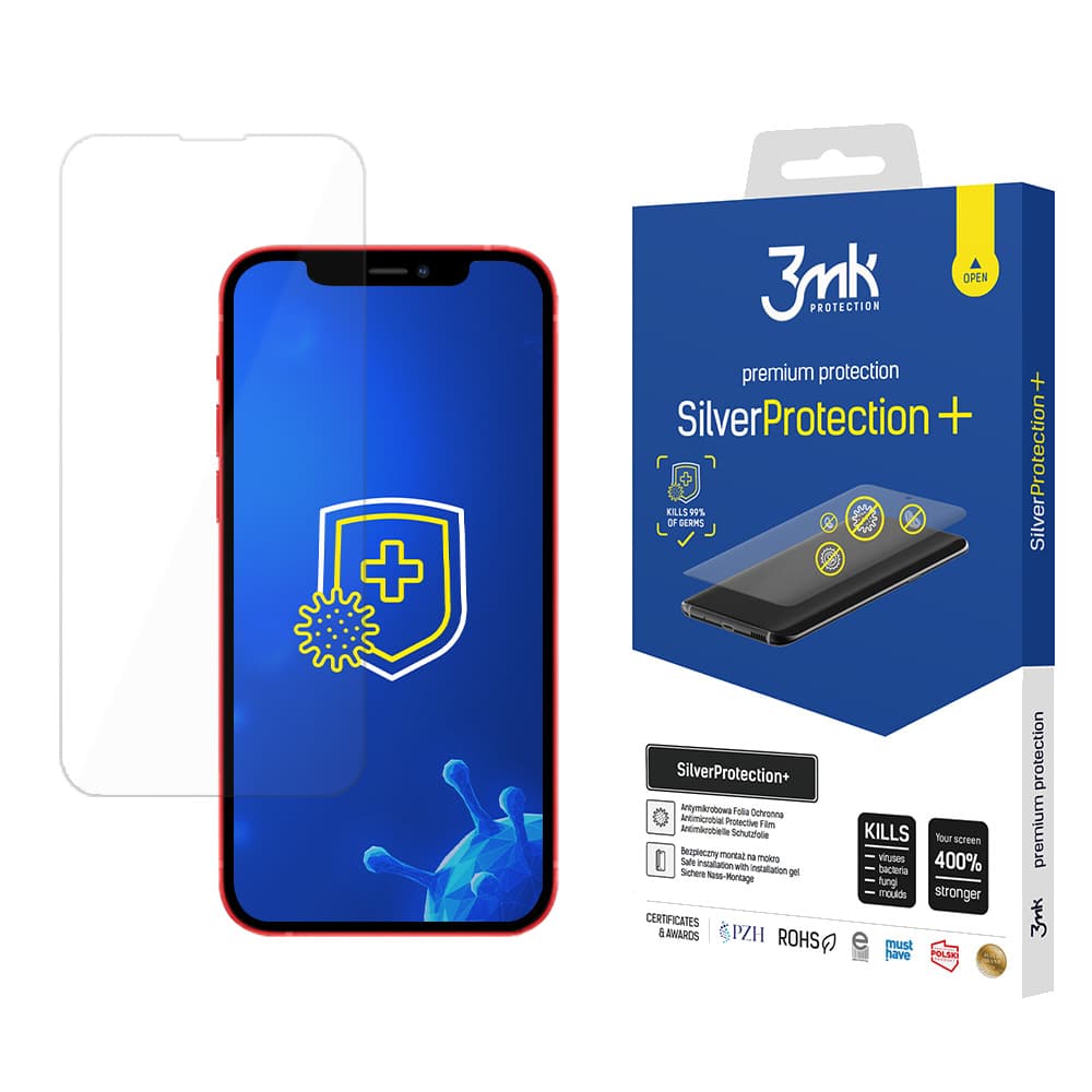 3mk Silver Protection+ folija za iPhone 13 mini - antibakterijska za igralce