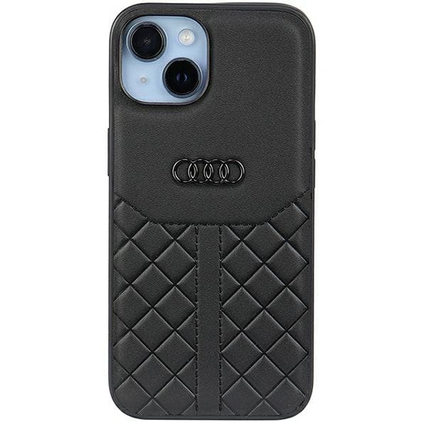 Ovitek Audi iz pravega usnja za iPhone 14 6.1" črn