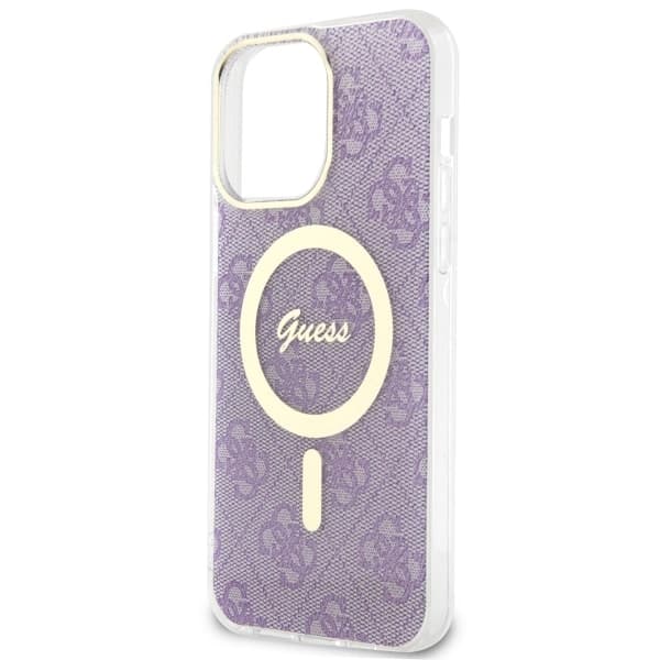 Ovitek Guess 4G MagSafe za iPhone 14 Pro Max, vijoličen 6