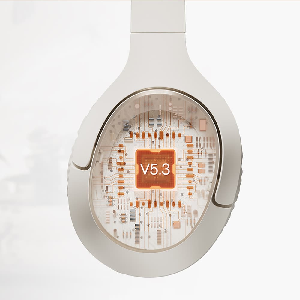 QCY H2 Pro On-Ear slušalke Bluetooth 5.3 ENC - bele 7
