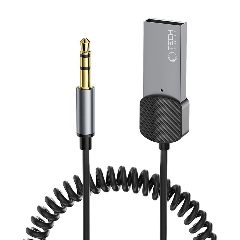 Tech-Protect UltraBoost audio adapter mini jack 3.5mm (M) / Bluetooth, siv