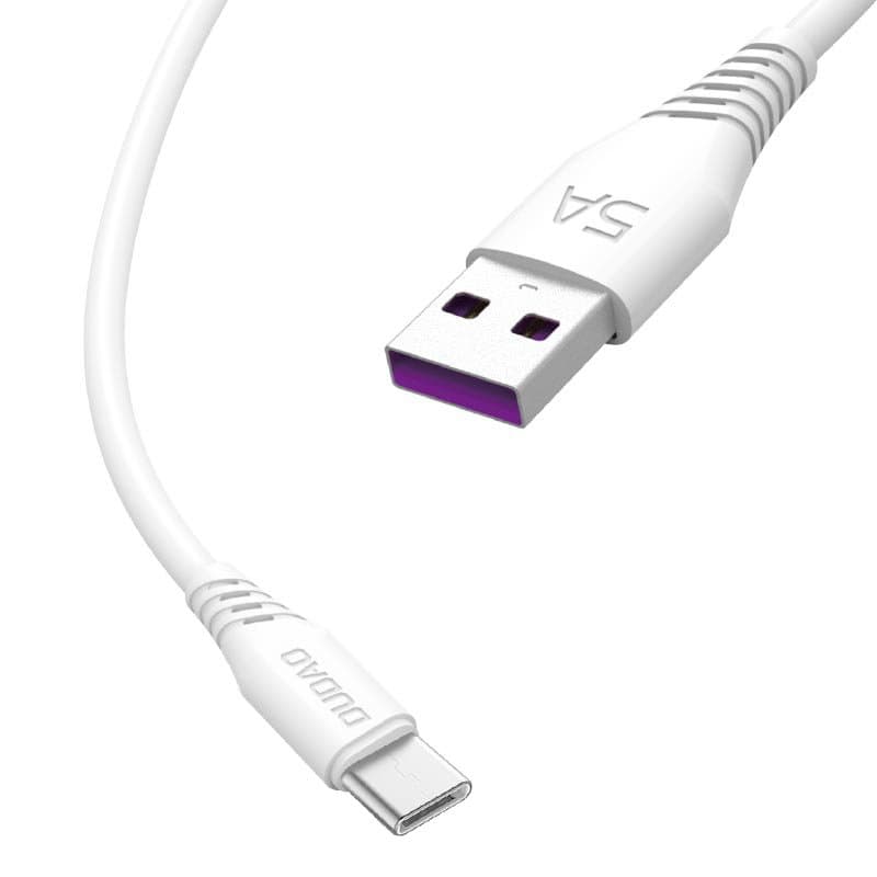 Dudao kabel USB / USB Type-C 5A, 2m, bel