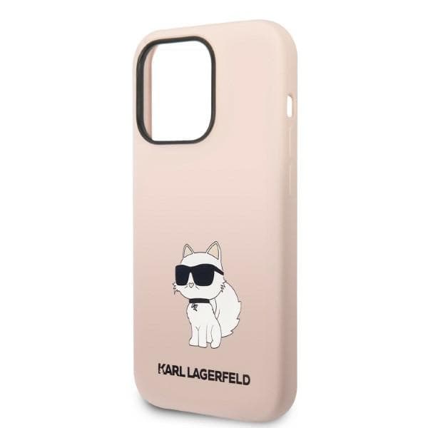 Karl Lagerfeld Silicone Choupette etui za iPhone 14 Pro 6.1" roza 6