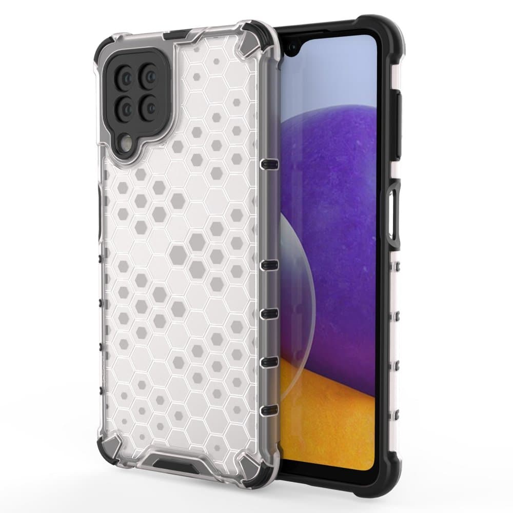Ovitek Honeycomb s TPU podlogo za Samsung Galaxy A22 4G prozoren