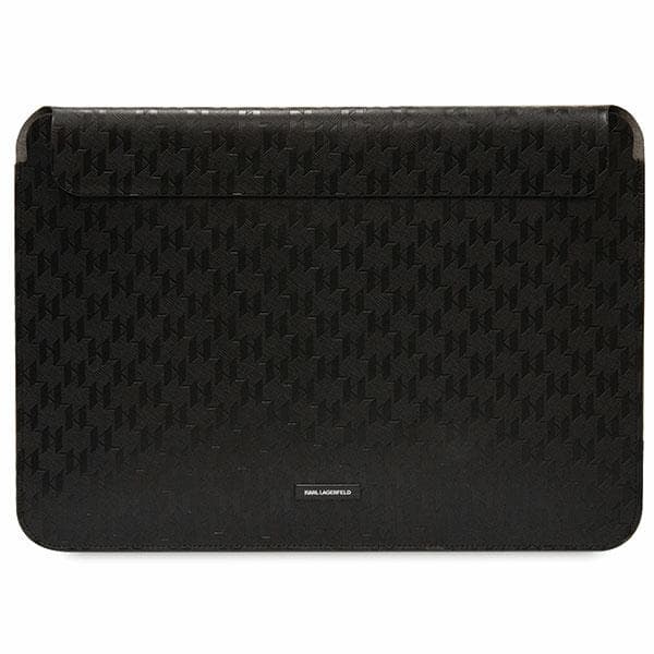 Karl Lagerfeld etui za 14" prenosnik Saffiano Plaque - črn